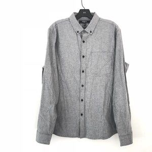 FOREVER 21 ELBOW PATCHES BUTTON DOWN SHIRT